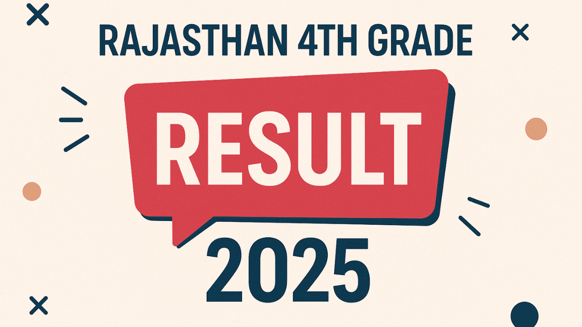 Rajasthan 4th Grade Result 2025