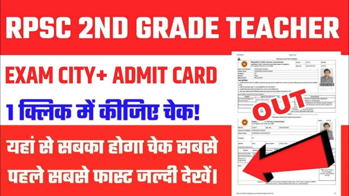 RPSC 2nd Grade Teacher Admit Card 2025