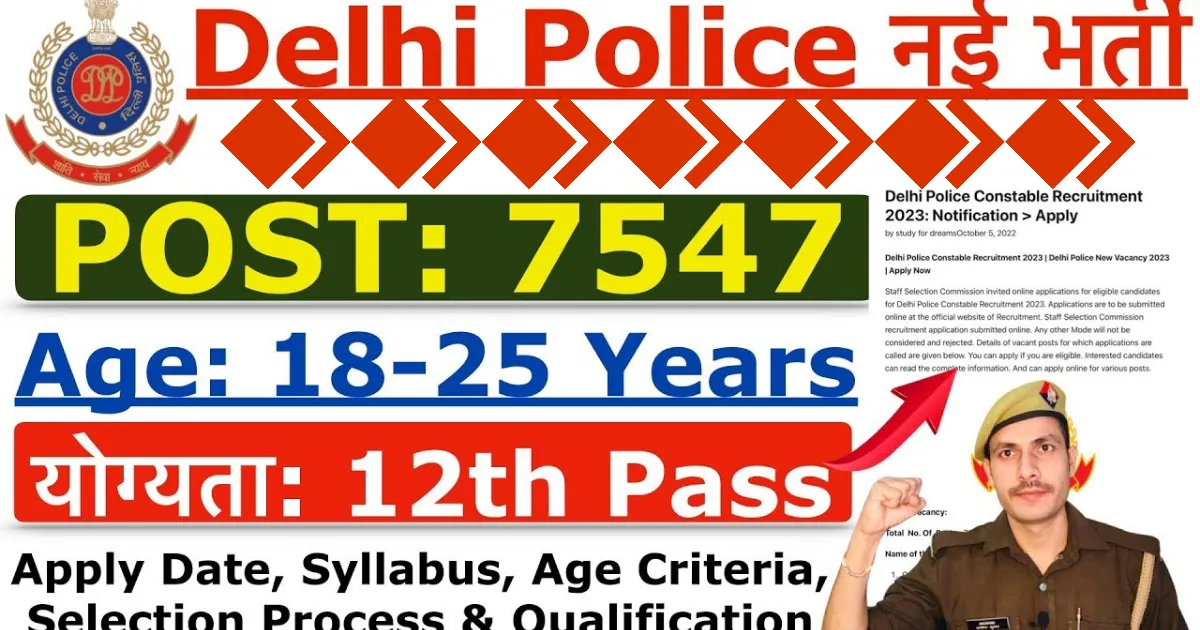 Delhi Police Constable Recruitment