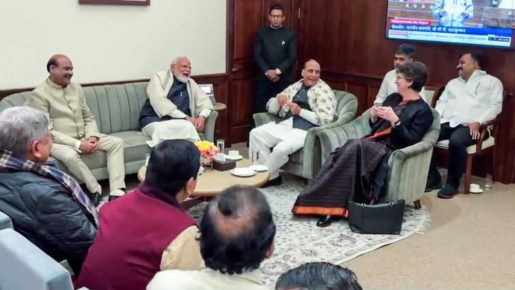 Friendly Banter Between Modi and Priyanka Gandhi Sparks Smiles