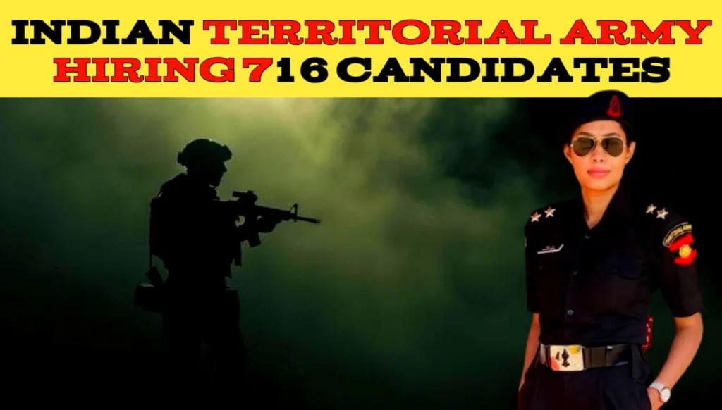 Indian Territorial Army Hiring 716 Candidates