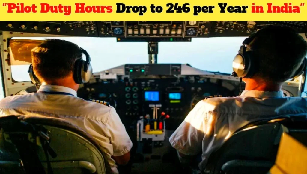 "Pilot Duty Hours Drop to 246 per Year in India"