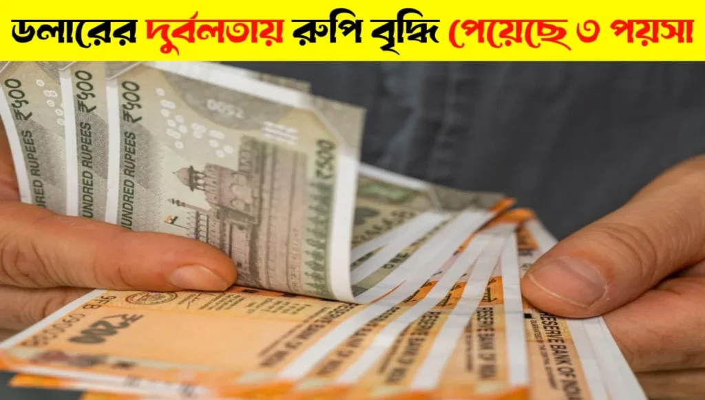 Indian Rupee Gains 3 Paise Amid Dollar Weakness