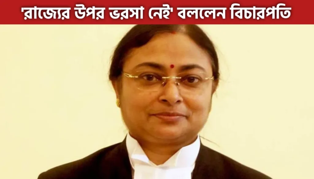 রাজ্যের উপর ভরসা নেই’, তাই‘প্যারামিলিটারি ফোর্স’ নামানোর কথা বললেন বিচারপতি অমৃতা সিনহা
